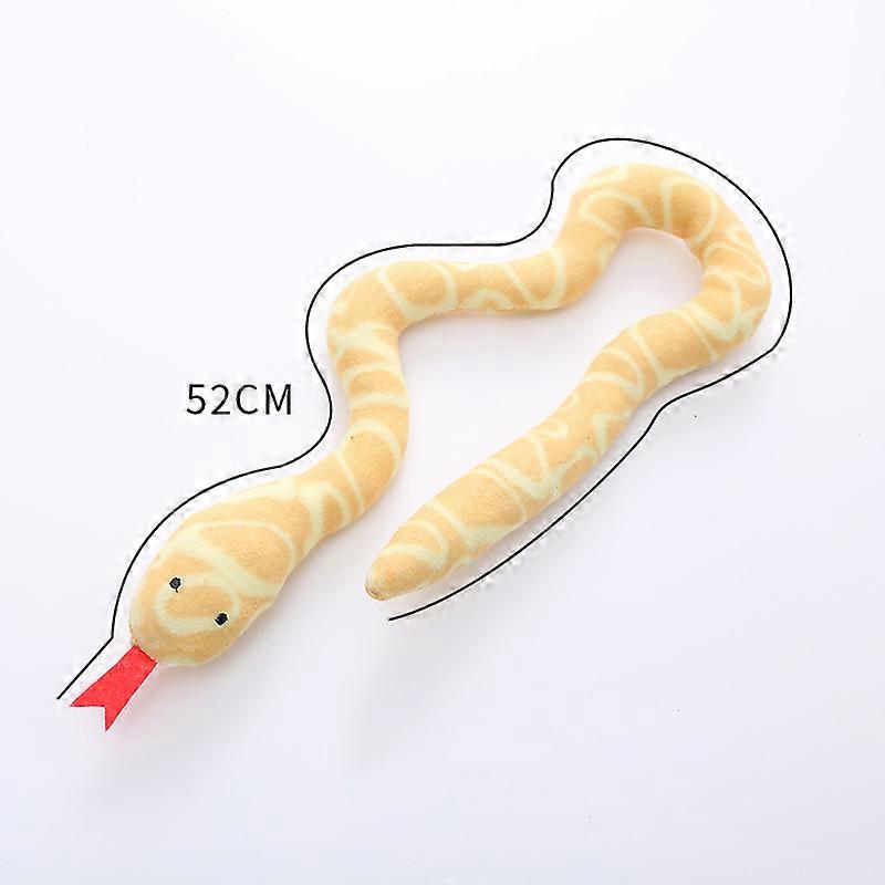 Catnip Toy Interactive Toy Plush Cat Toy Gluttonous Snake Bite-Resistant Molar Interactive Toy Gift for Cat Pet Accessories
