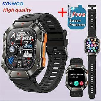 JUEGE* Waterproof Camouflage Smartwatch With Altimeter, Barometer, Compass, Wireless Call, And Full Touch Screen - Perfect Gift For Active Men And