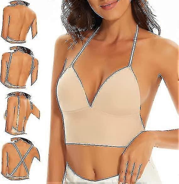 Soutiens-gorge bas du dos pour les femmes Seamless Wire Free Bralette Backless Soutiens-gorge S