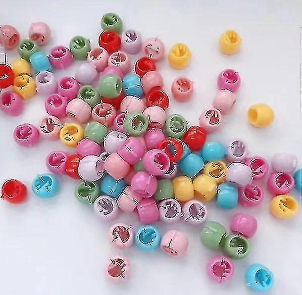 100pcs Mini H Clips Mini Rainbow H Clips Tiny Jaw Clips