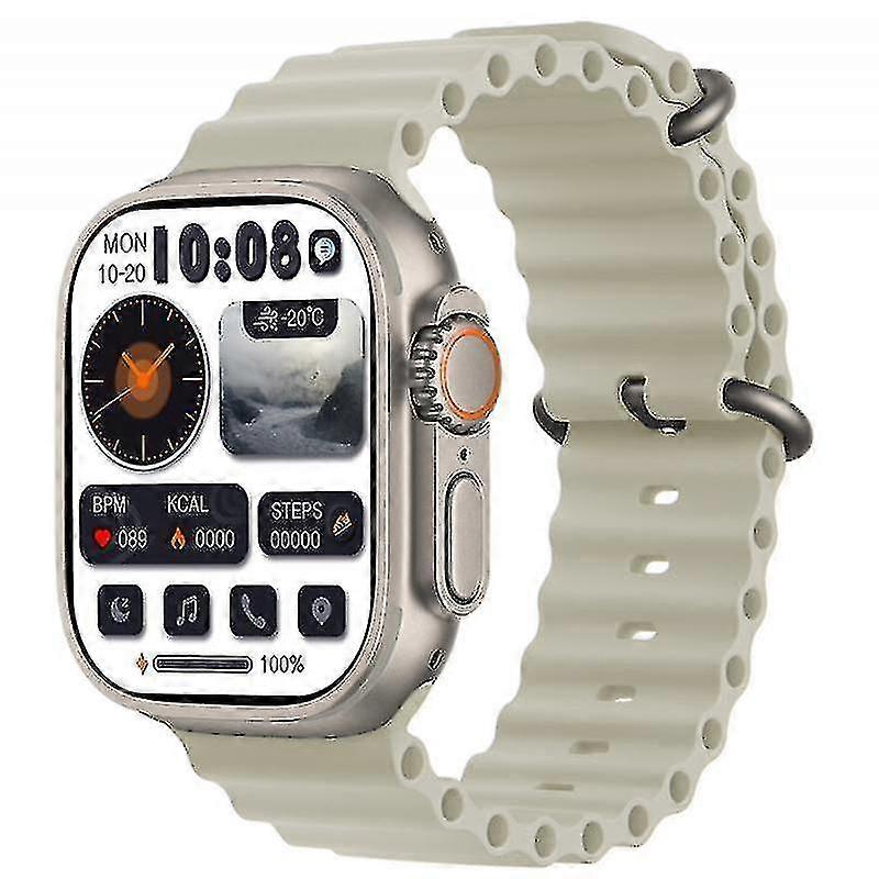 Hk8 Pro Max Ultra Erkekler 49mm Amoled Ekran Pusula Nfc Smartwatch