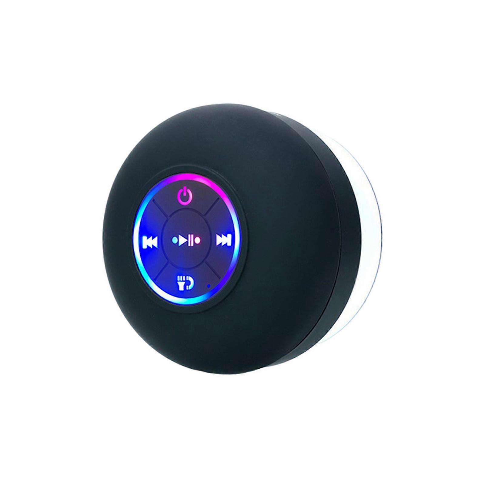 Wireless Shower Speaker Bluetooth 5.0 Speaker Waterproof Mic Mini with Suction