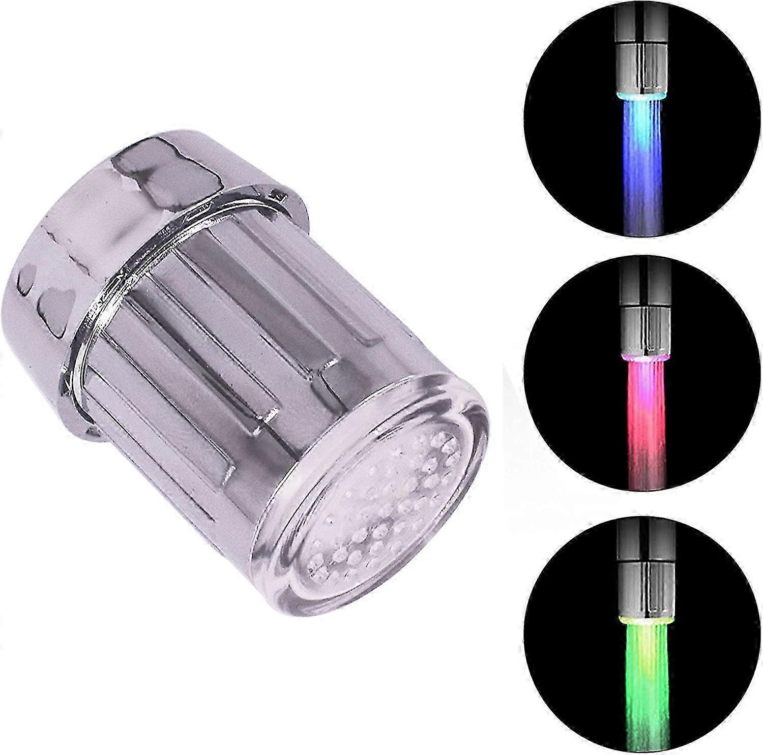 3-Couleur Sensible à la température Gradient LED Robinet D’eau Lumière Changeant Flux D’eau