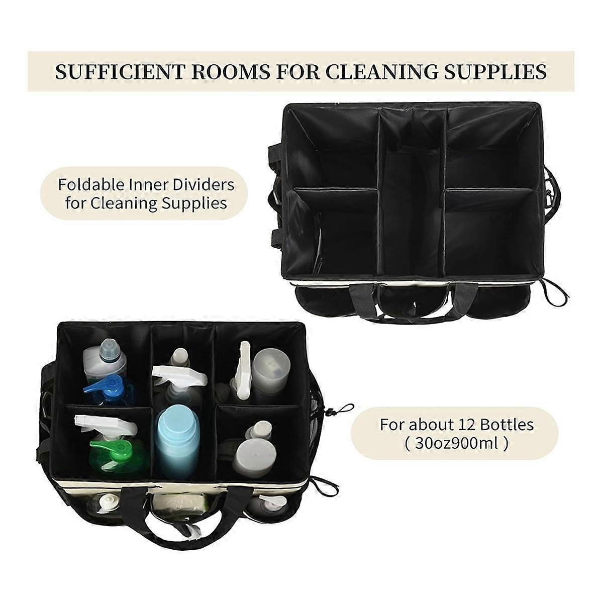 Cleaning Organizer with Multi-Function Pocket on Shoulder Strap