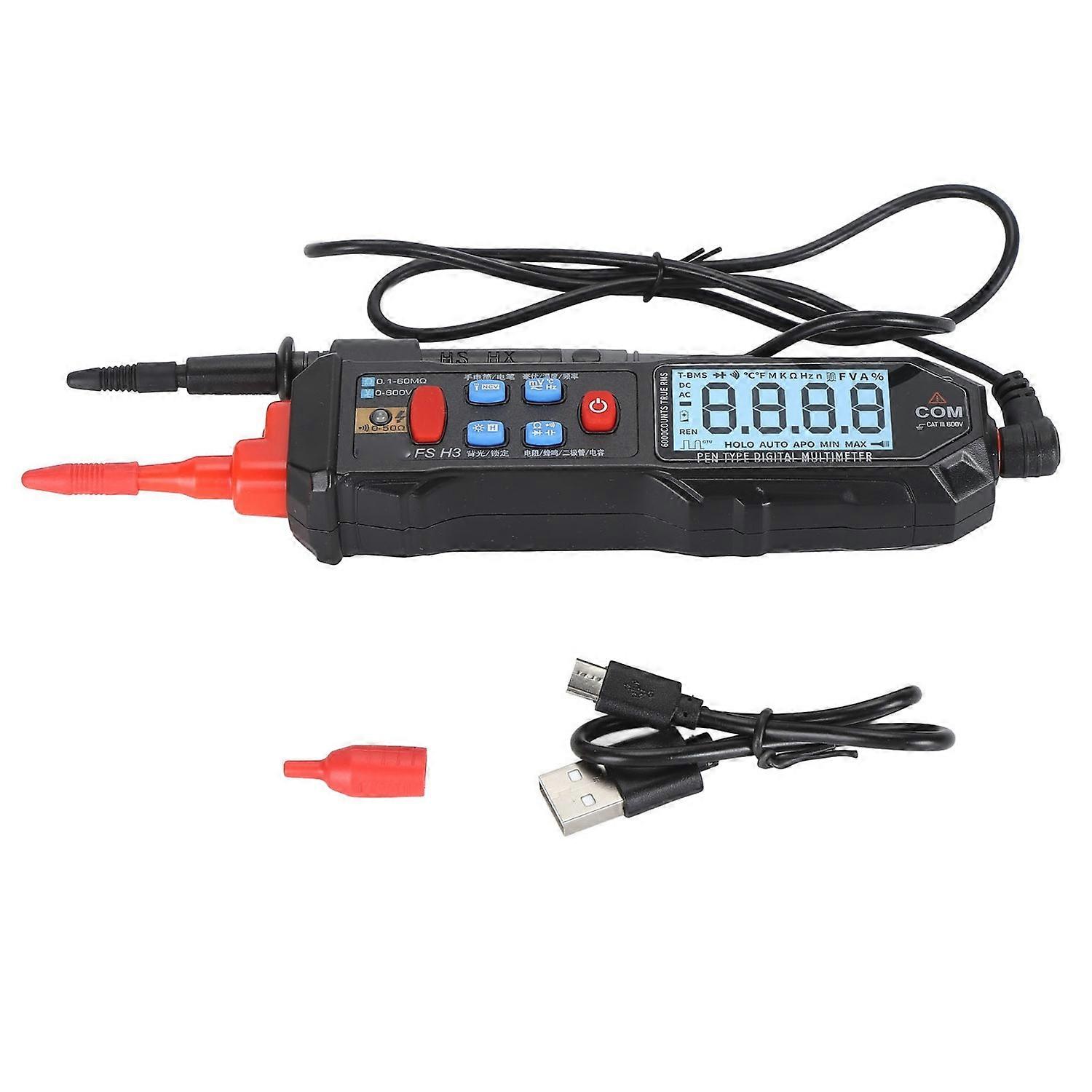 Pen Type Digital Multimeter AC DC Voltage Electrical Tester Intelligent Professional Current Meter V