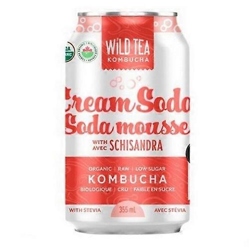 Wild Tea Kombucha Organic Cream Soda w/Schisandra, 355 Ml (Case Of 12)