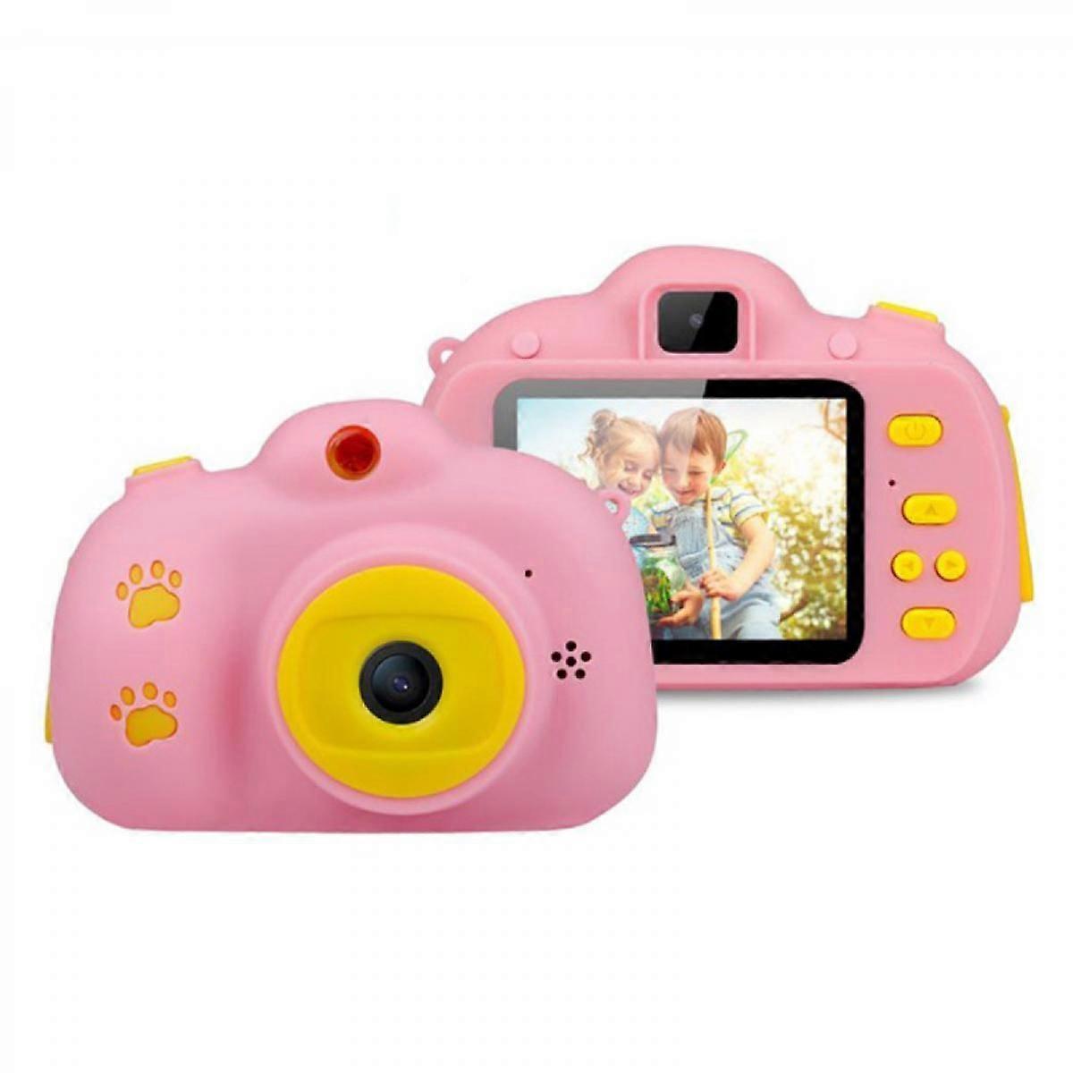 Kids Selfie Digital Camera, Children Cameras for Toddler with 1080P Video, Portable and Rechargeable Toy Camera for Girls with 32GB SD Card (Pink)