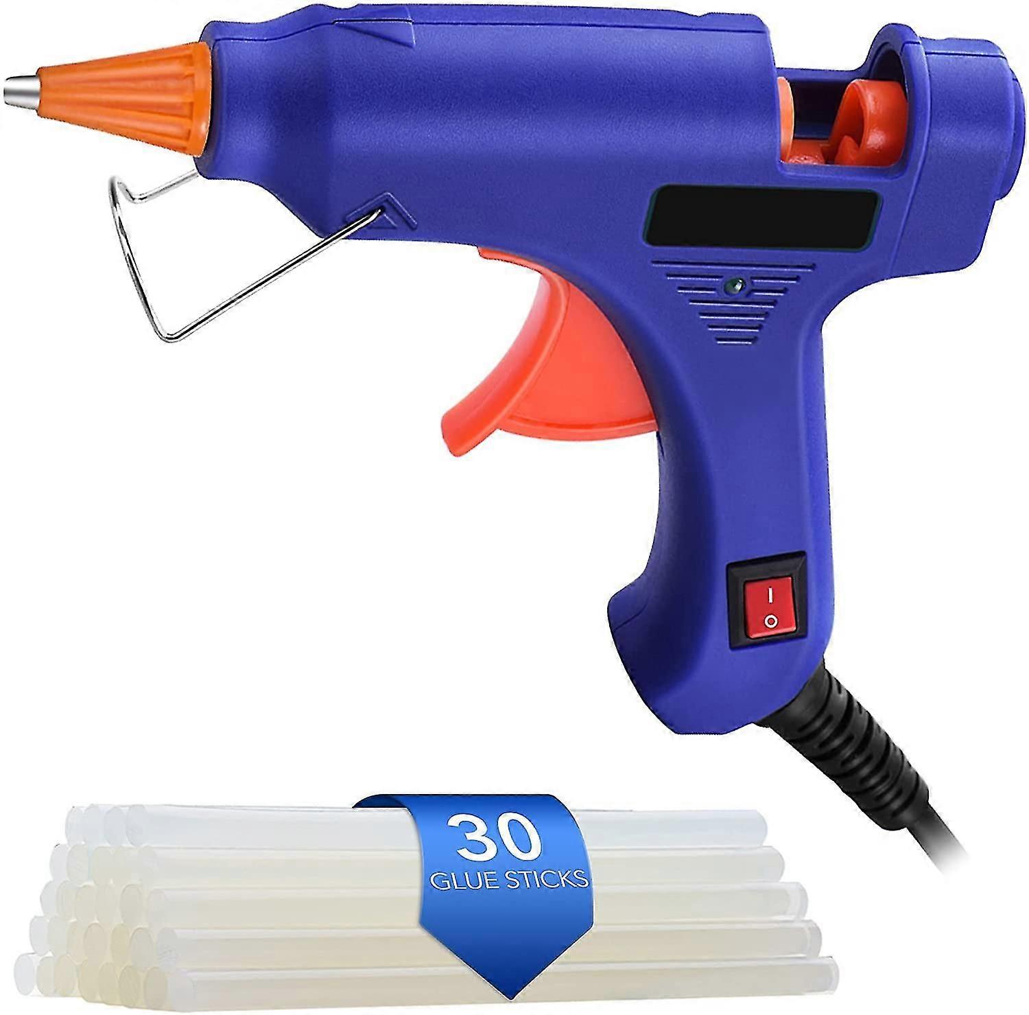 Hot Glue Gun With Glue Stis, Mini Glue Gun With 30pcs Stis, 90s Heating Fast, Hot Glue Gun For Crafts With Support Kistand For Diy Arts, e Re