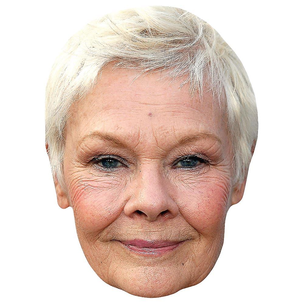 Judi Dench (Smile) Celebrity Mask, Flat Card Face