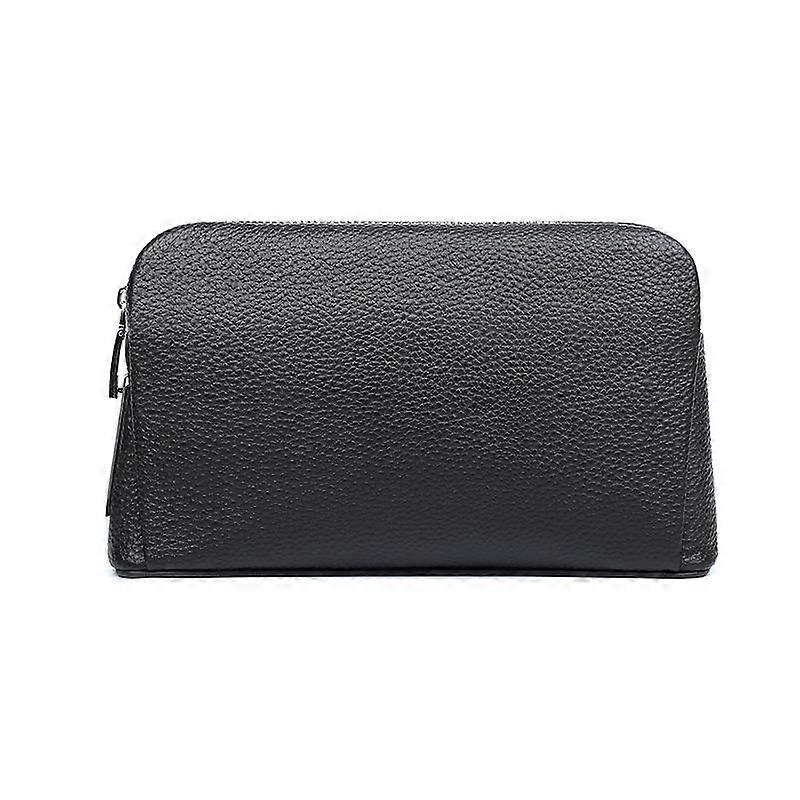 Genuine Leather Fingerprint Lock Men's Stylish All-Match Men's Clutch Bag Multi-functional Business Cowhide Anti-theft Men's Clutch Bag