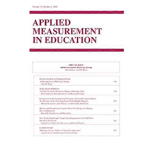 An Introduction to Multistage Testing Ame V19#3