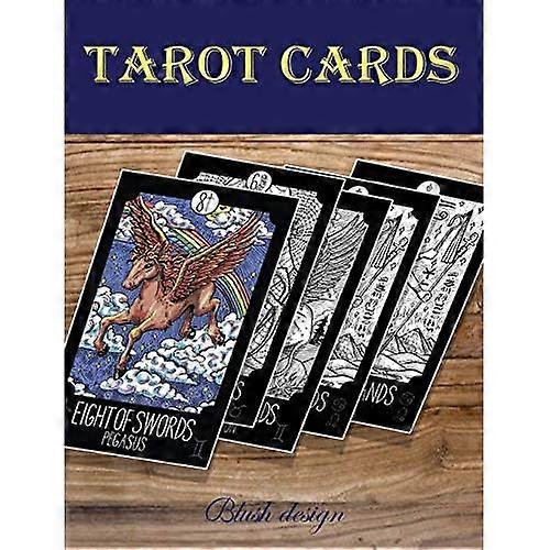 Tarotkort: Vuxen Coloringa Bok