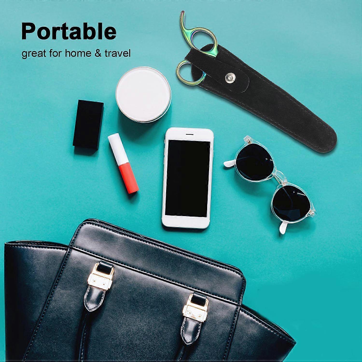 Leather Scissors Bag - Safety Cover for Beauty Tool Scissors