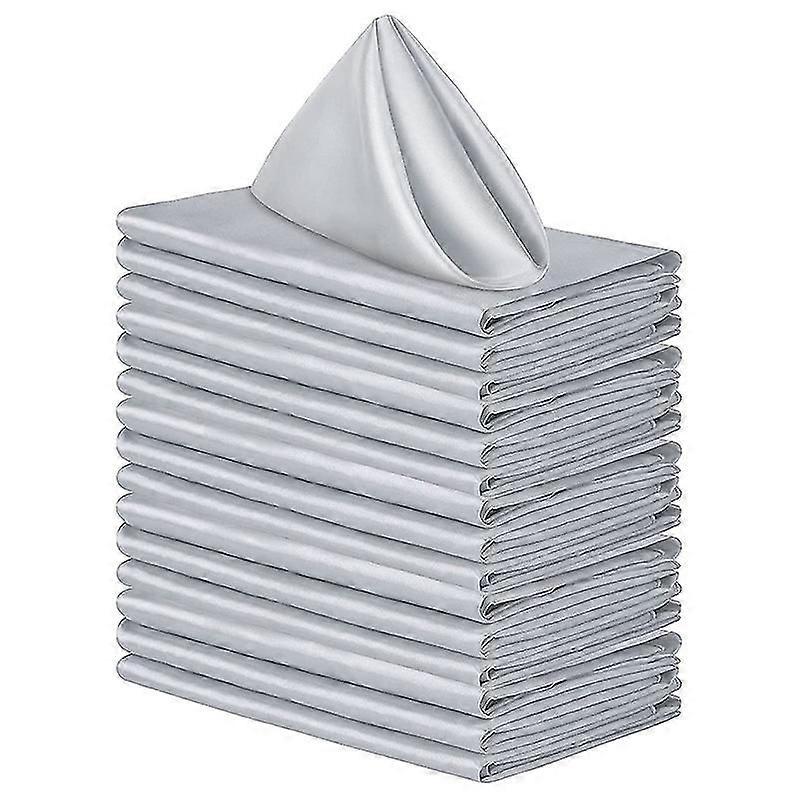 12pcs 12inch Kitchen Cloth Serviettes de table Mélange de coton Lavable et réutilisable Table Serviettes de table