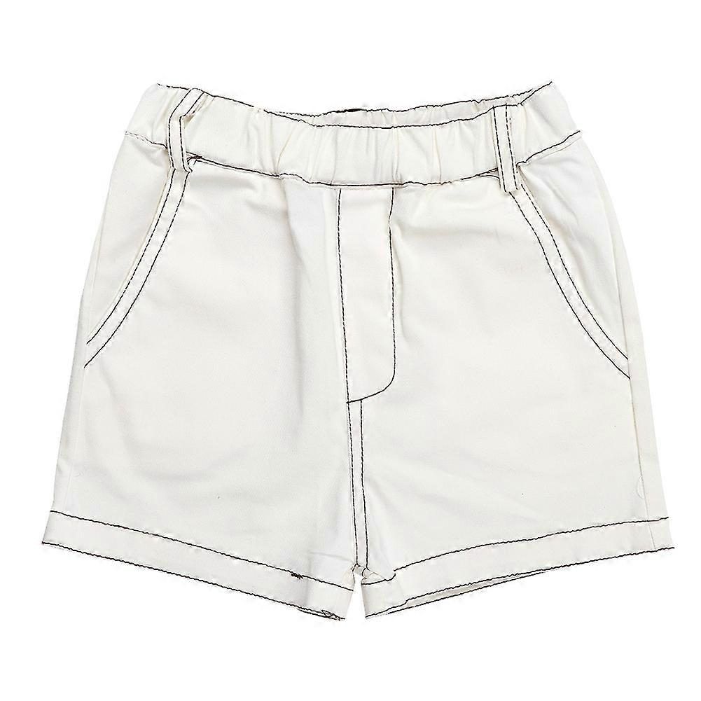 شورتات صيفية للأطفال بنطلون أطفال بنطلون صيفي للأطفال للأطفال (أسود 100سم)