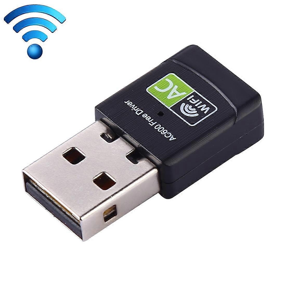 AC600Mbps 2.4GHz & 5GHz USB 2.0 WiFi Adapter External Network Card