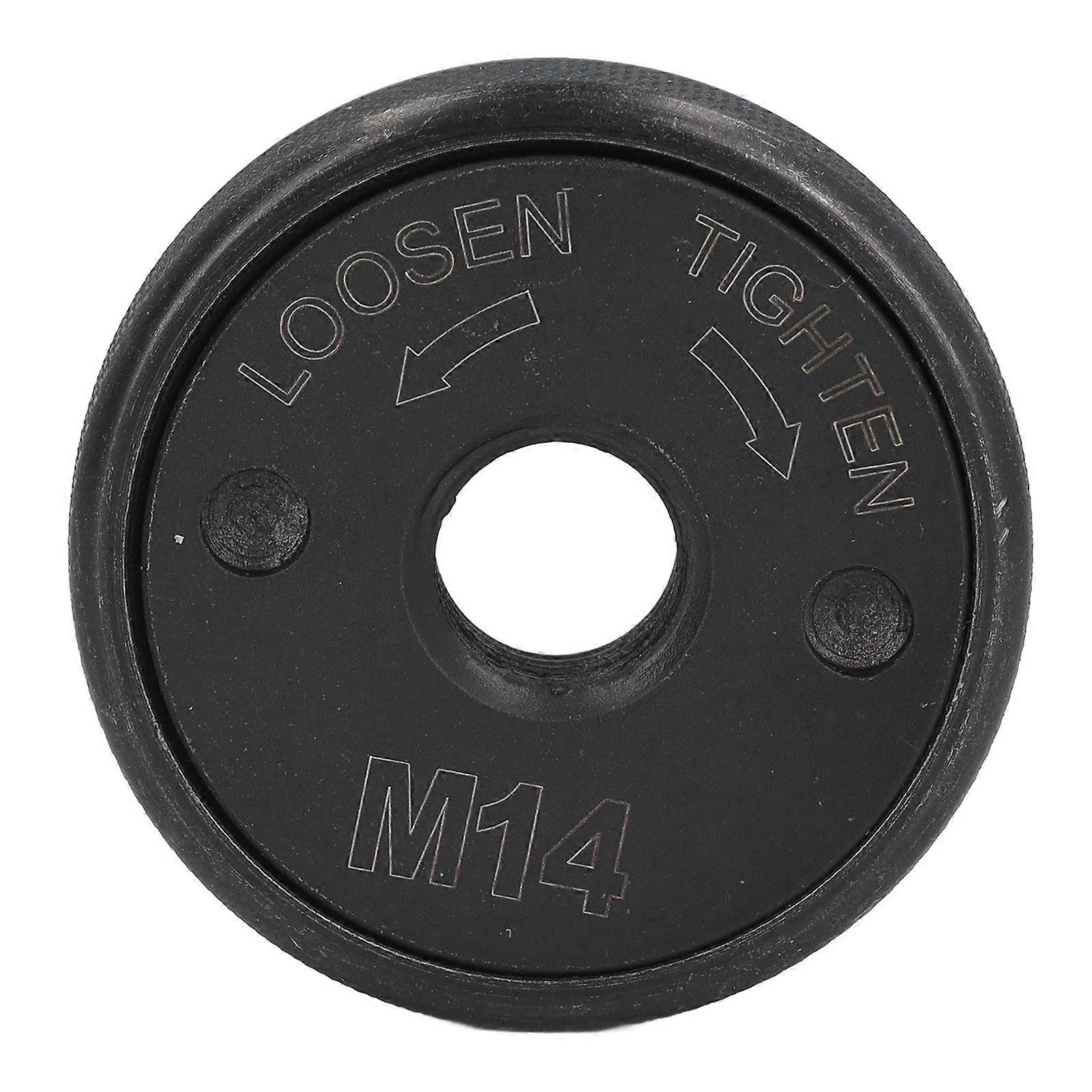 M14 Thread Angle Grinder Pressure Plate Quick Release Locking Nut Replacement Polishing Machine Attachment Black