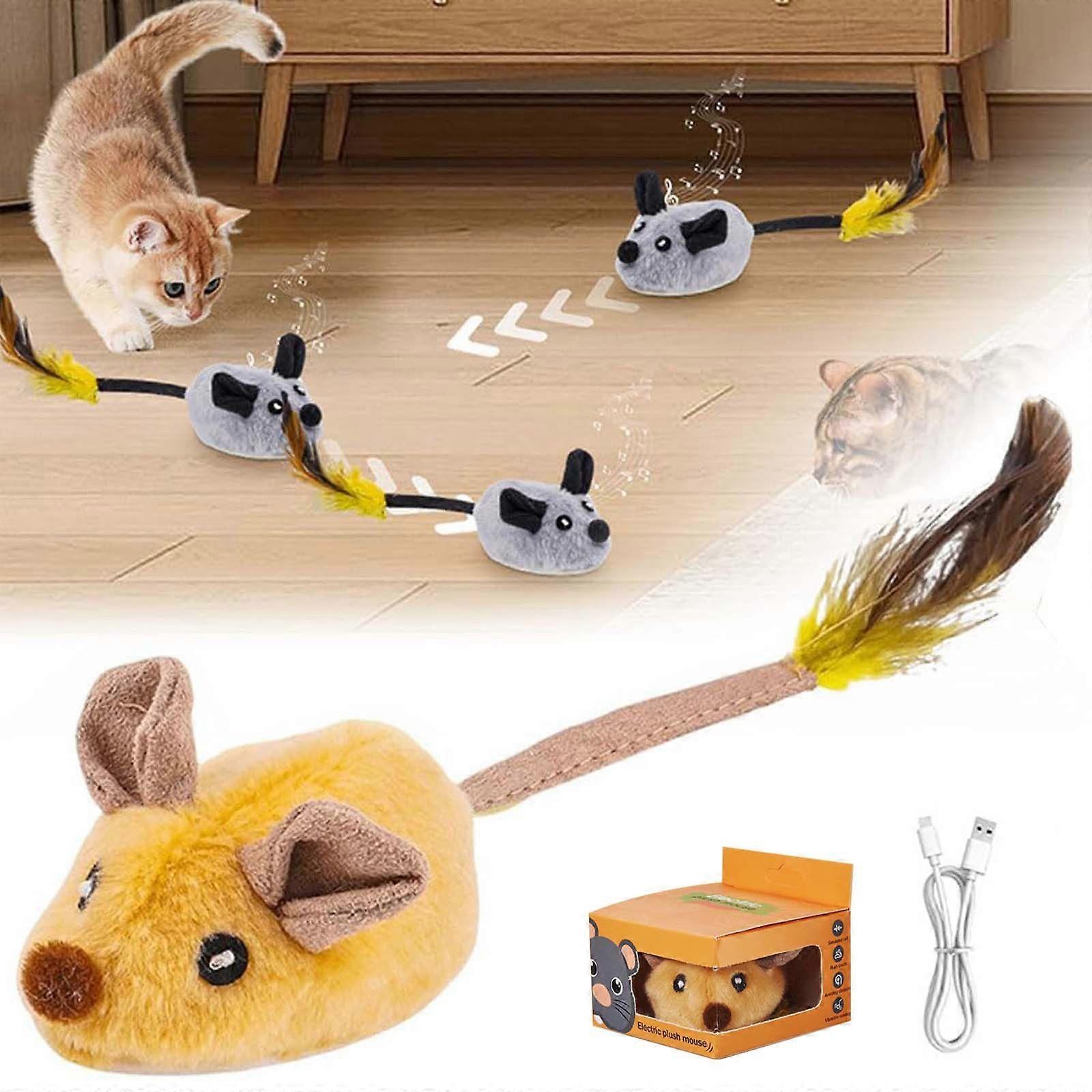 Interactive Toys Mouse Mobile Toys Remote Control Toys Mouse Electronic Mobile Toys Squeaky Toys Suitable For Cats Self Play Exercise Flye250907