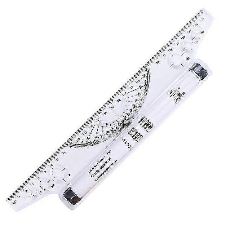 Parallel Ruler Multipurpose Ruler Balancing Scale Metric Parallel Drafting Drawing Rolling Ruler(1pc, White)