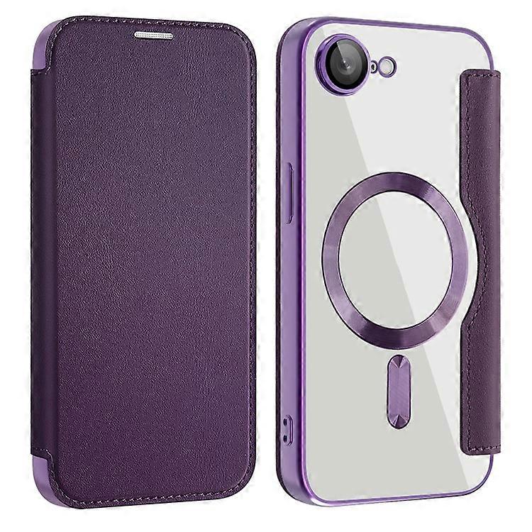 Compatible For iPhone 16e Case Magnetic RFID Leather Phone Cover