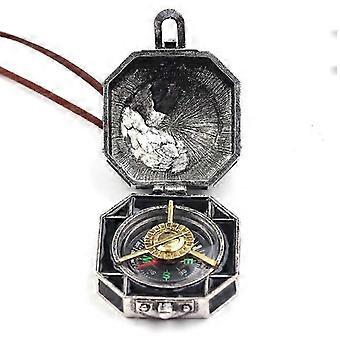 Piraten van de Caraïben Jack Sparrow kompas ketting sieraden Vintage medaillon Jack hangers touw lange ketting Cosplay kostuum Prop