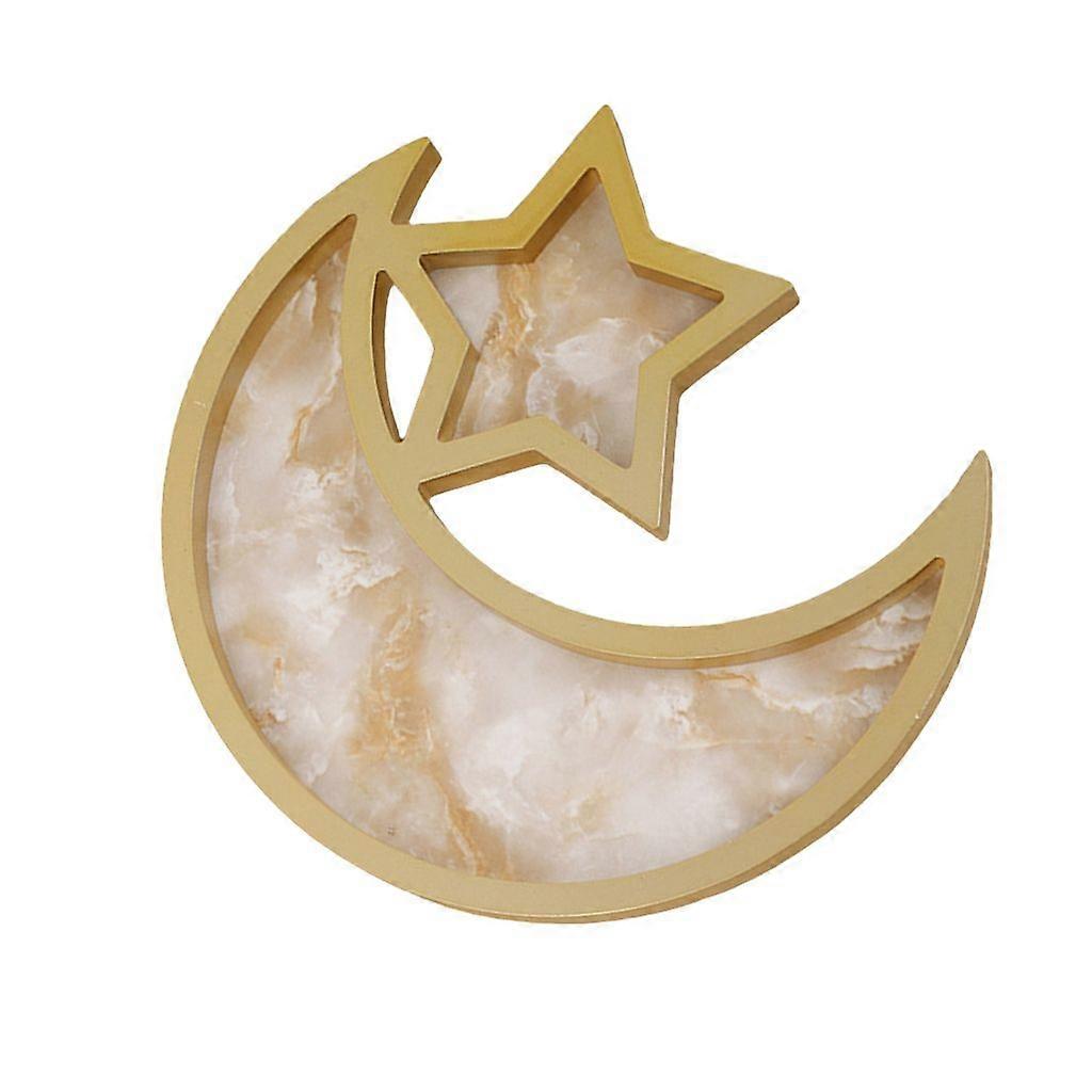 Snacks Serving Tray Elegant Moon and Star Plate for Dining Table Decorations