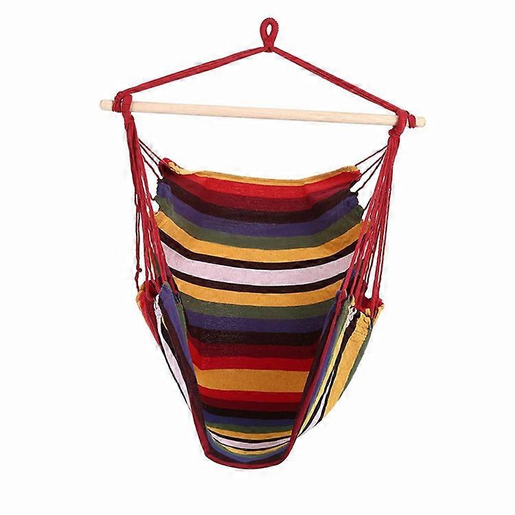 Hanging rope chair with 2 cushions, maximum load capacity of 265 pounds,