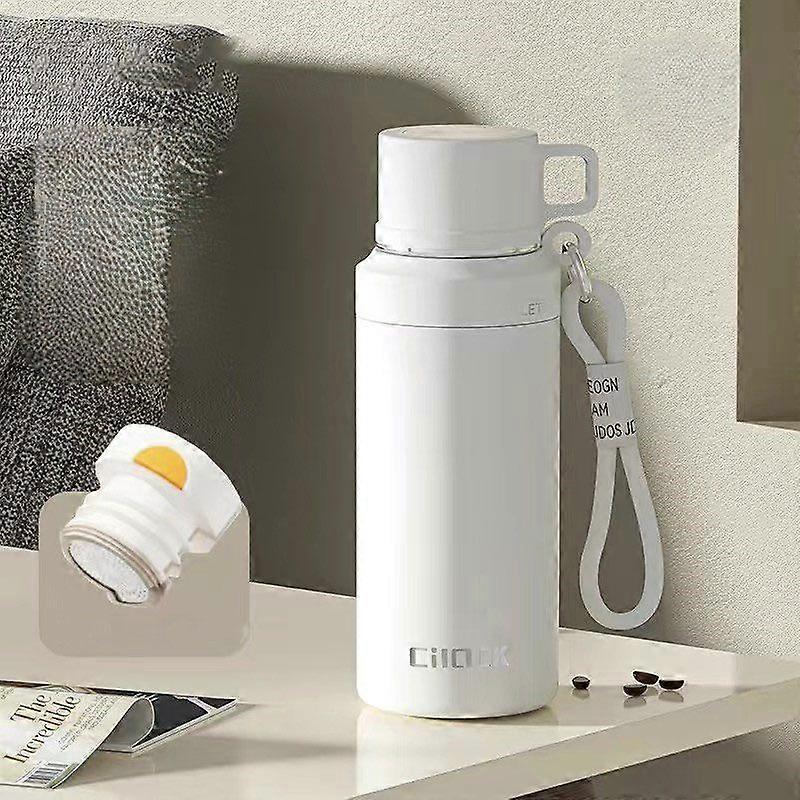 27 oz Insulated Water Bottles,316 Stainless Steel Water Bottles BPA Free Leakproof Thermos Water Bottle-White