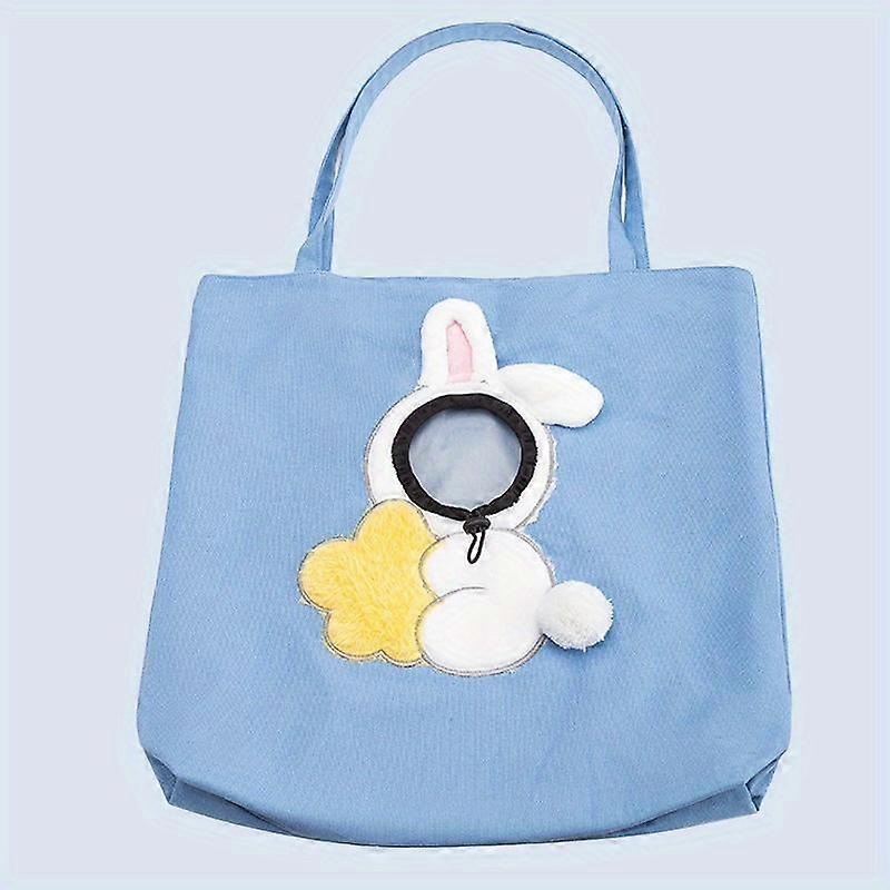 Cute Cartoon Bee-Shaped Pet Canvas Shoulder Bag, Pet Puppy Kitten Carrying Chest Bag Backpack For Small Dogs And Cats