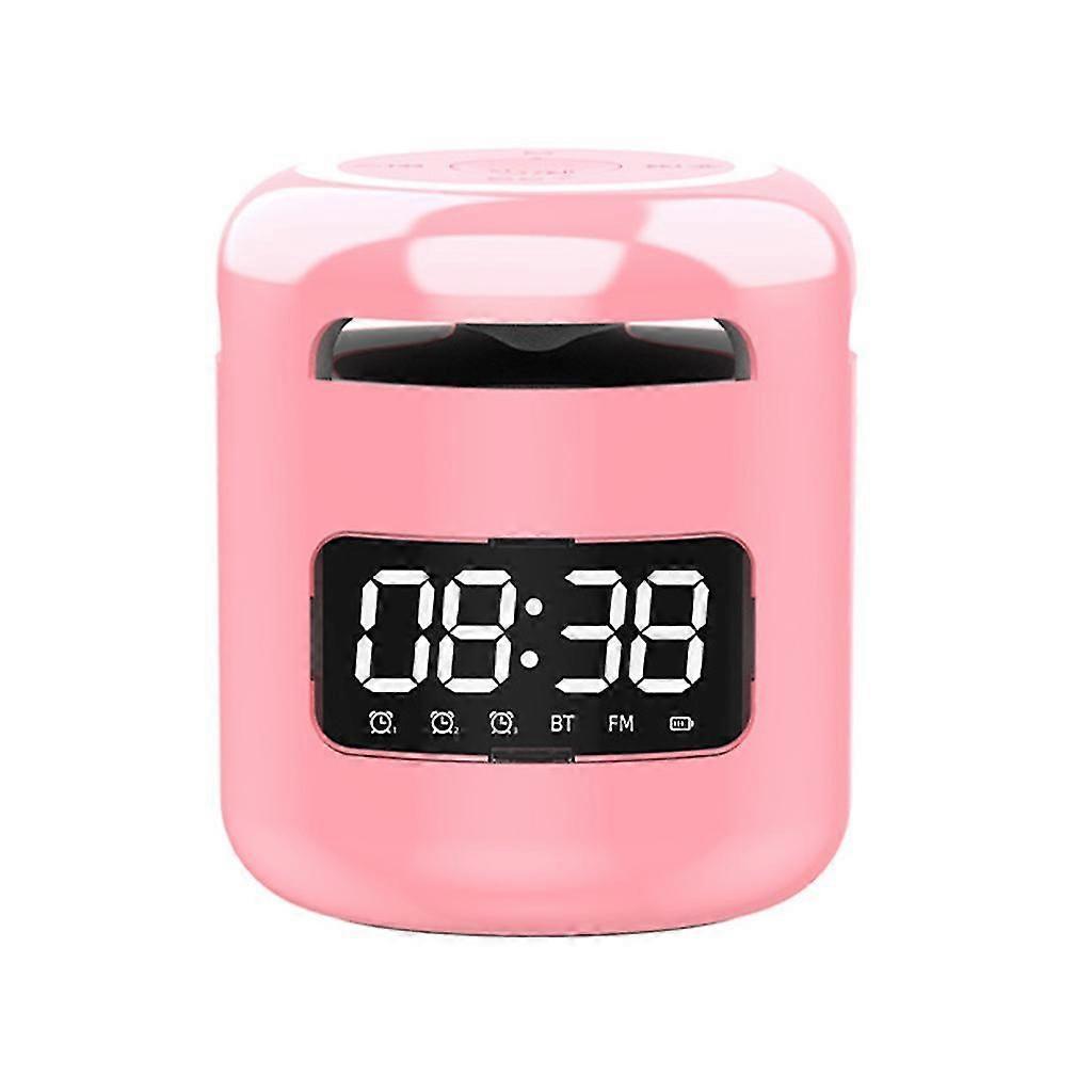 Night Light Bluetooth-compatible 5.0 Speaker Electronic Alarm Clock Bedside Lamp