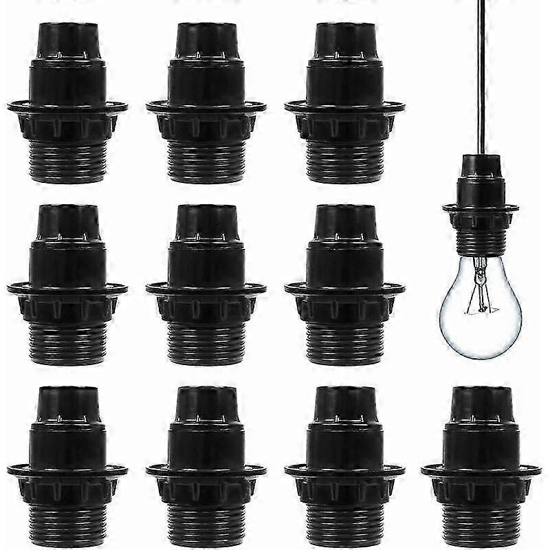 Socket, Pack of 10, Standard E26 Base, Durable Plastic Material, Ideal for Home and DIY Lighting Projects