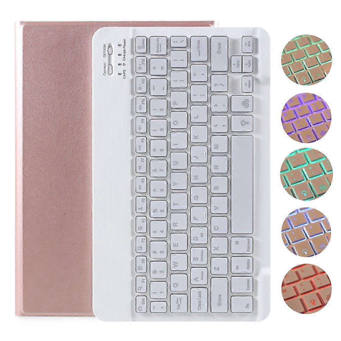 Bluetooth-compatible Backlight Keyboard Leather Stand Cover Compatible with Samsung Galaxy Tab S6 Li
