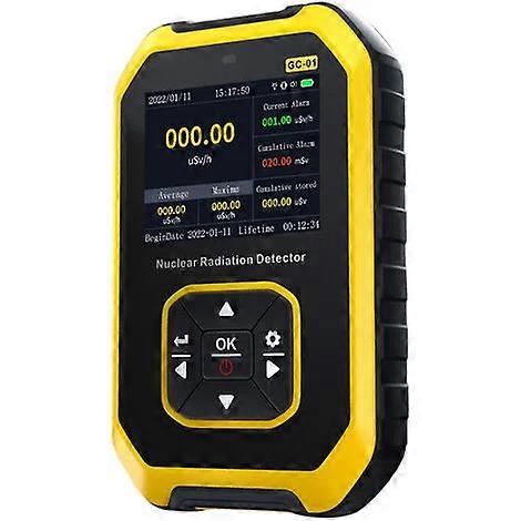 Versatile Geiger Counter for Professional Radiation Measurement, Nuclear Radiation Detector with Intelligent Alert System, Portable LCD Display