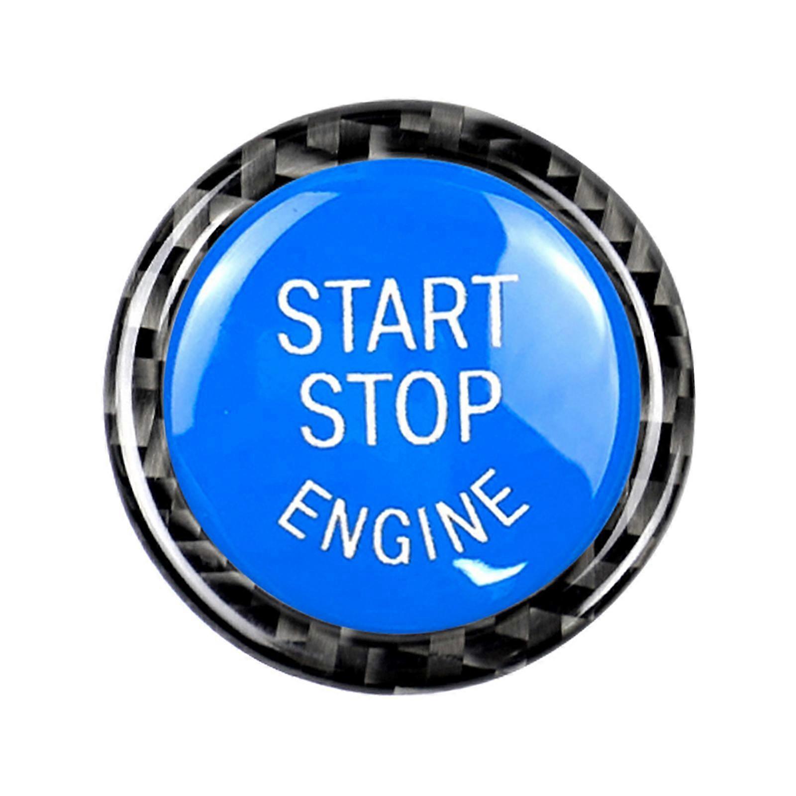 Car Styling Engine Button Sticker Cover Protector Black