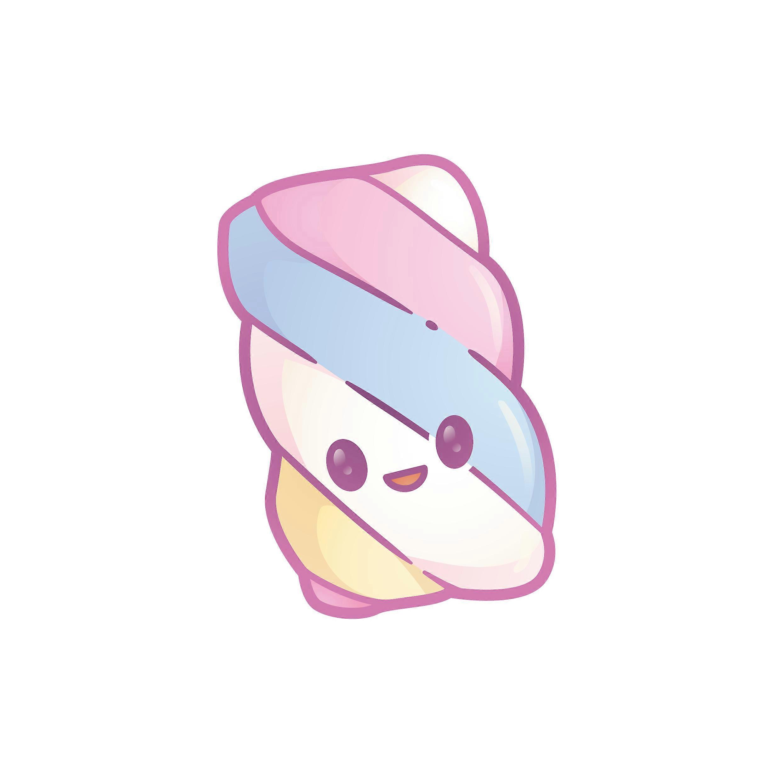 Iron-on patch Cute Kawaii Marshmallow
