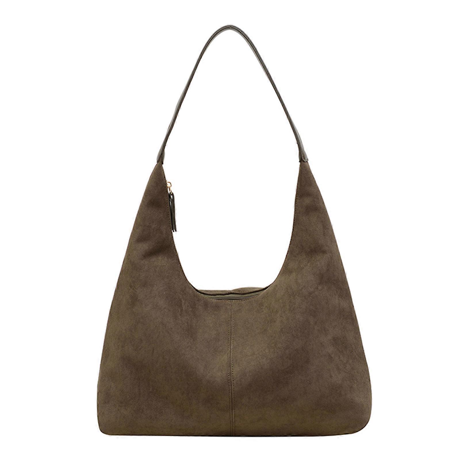 نسائي الشتاء عارضة حقيبة الإبط خمر محفظة كتف واحدة حقيبة مترهل تحت الإبط حمل حقائب اليد مكتب أخضر