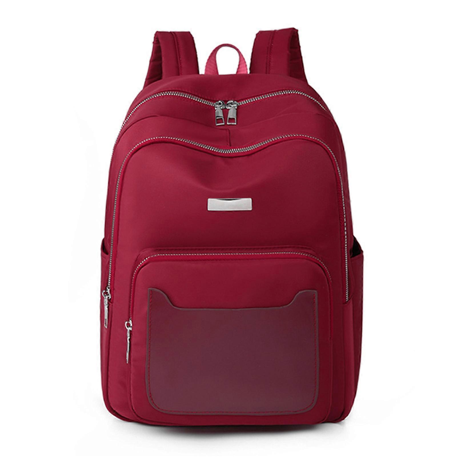 Spacious Durable Backpack for Women Multiple Compartments for Easy Organization Great for Travel & Everyday Activities  Red