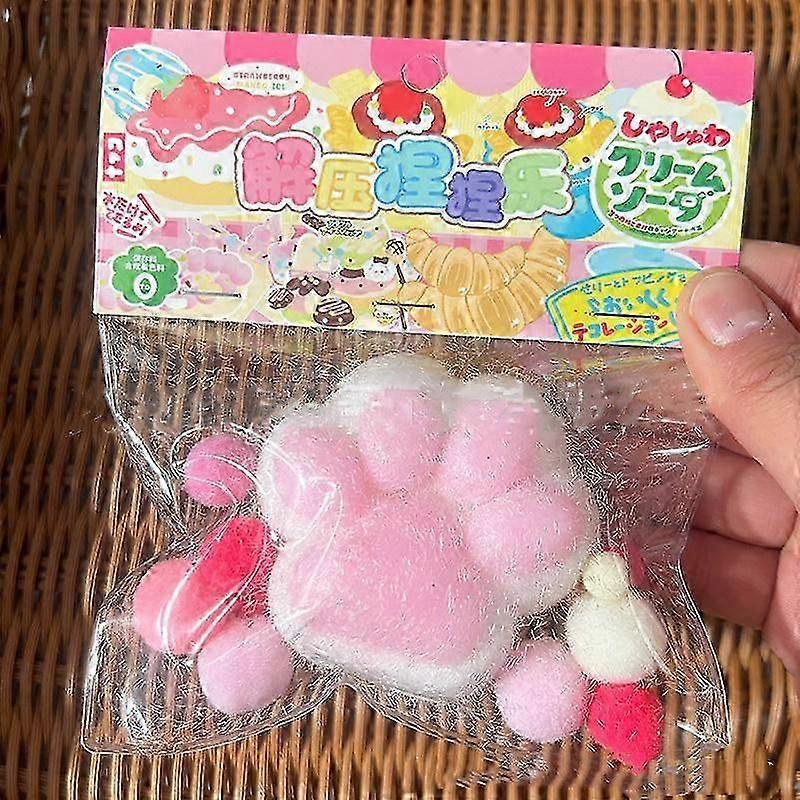 Håndlagde Taba Squishy Big Cat Paw Silikon Squeeze Leker