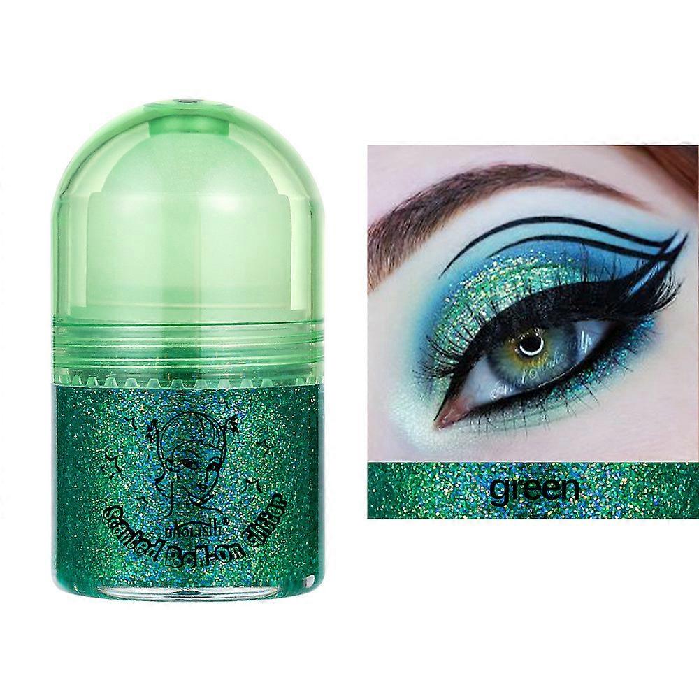 Liquid Eyeshadow , Green Glitter Eyeshadow Color Shifting, Multichrome Shimmer Eyeshadow, Long Lasting,Smudgeproof & No Crease 20ml PU8584