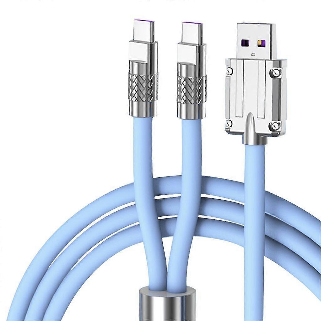2 in 1 Multi Charging Cable USB to USB C MicroUSB Connector Cord for Phones