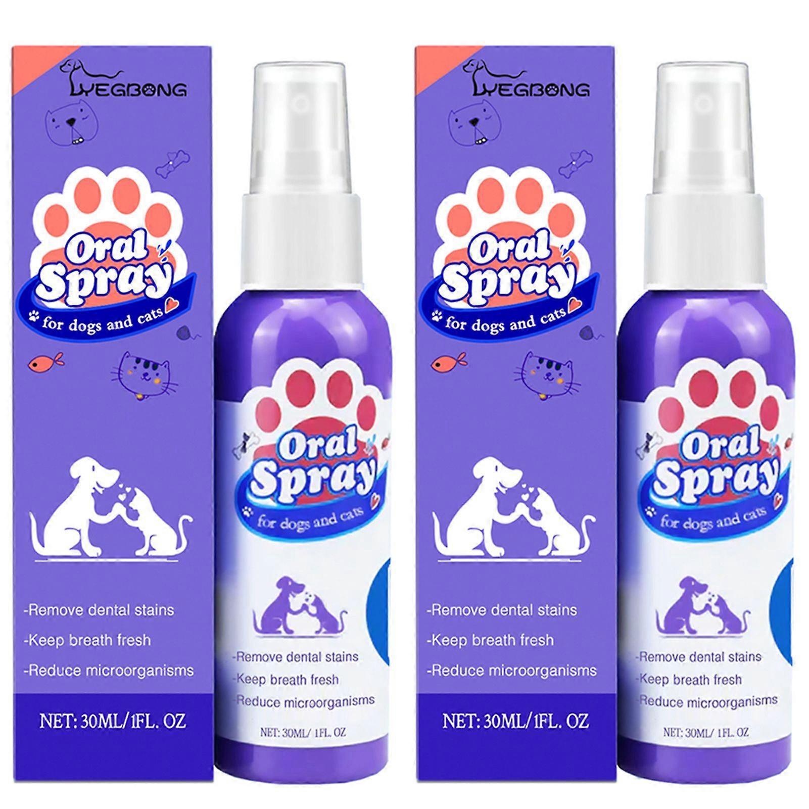 Teeth Gums Spray for Pets 3,Small Pets Teeth Breath Cleaning Freshener for Dog Cat