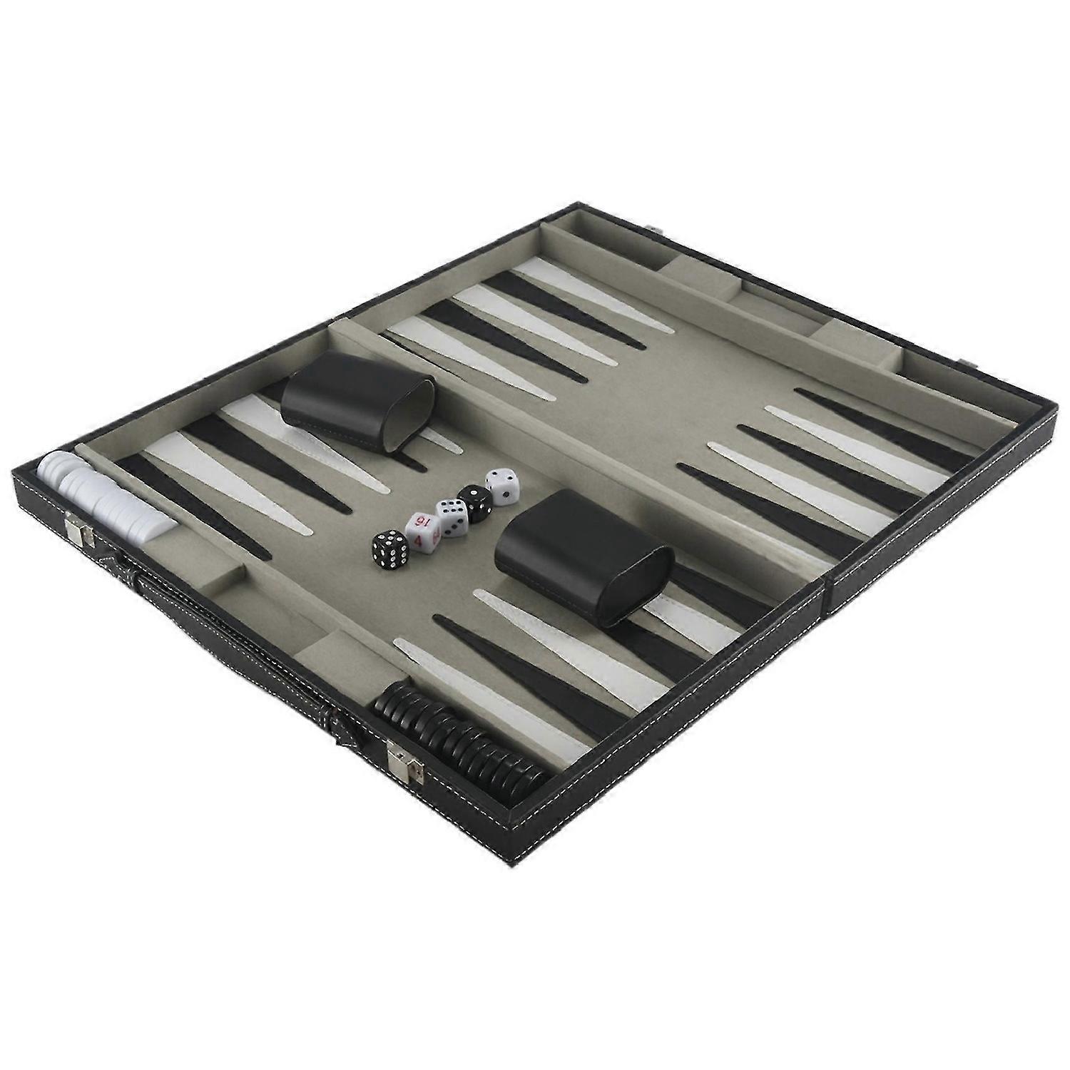 Backgammon Set - Classic 14.75 Inch Backgammon Sets compatible Adults Board Game compatible Antique 