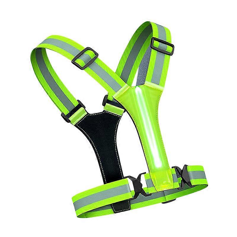Reflective Vest for Walking At Night,High Visibility Night Running Gear Rechargeable Running Light f