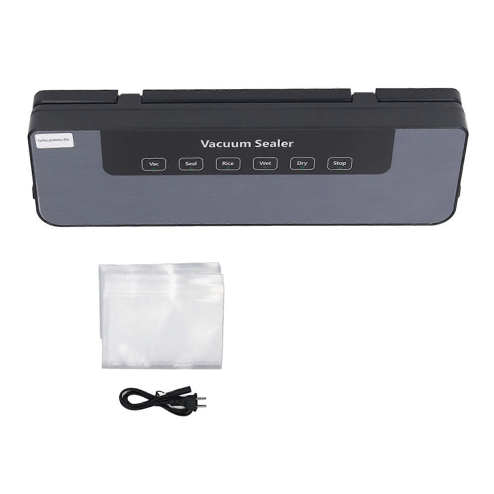 Automatic Vacuum Sealer 80KPa Strong Suction Dry and Wet Food Storage Packaging Machine with 50 Bags