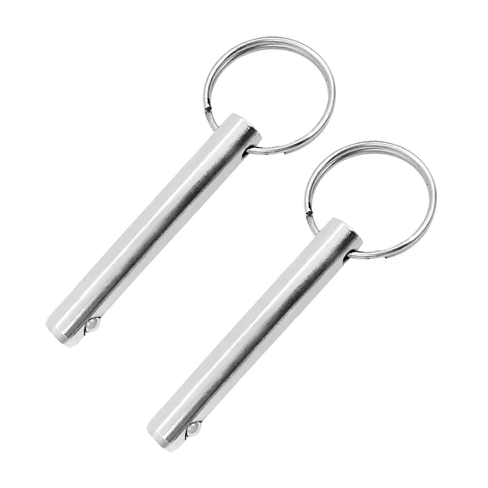 PAIR 10mm 316 Stainless Steel Pull Ring Pin