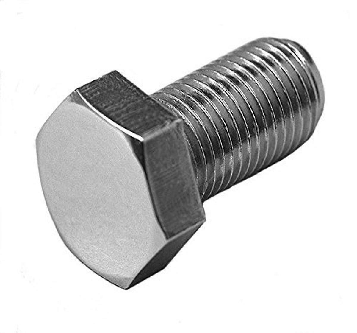 Alloy Steel Hex Head Cap Screw 3/8"-16 x 1 1/4" Chrome Finish, Heavy Duty, Pack of 10