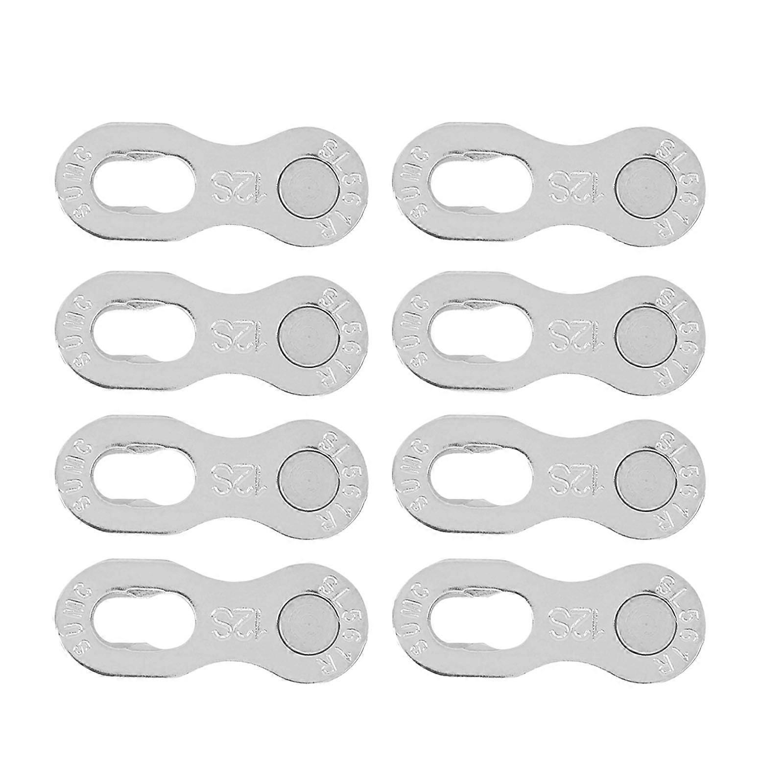 Bike Chain Link 4Pair Steel Bike Bicycle 12Speed Chain Missing Link Connector Parts Cycling Accessorysilver