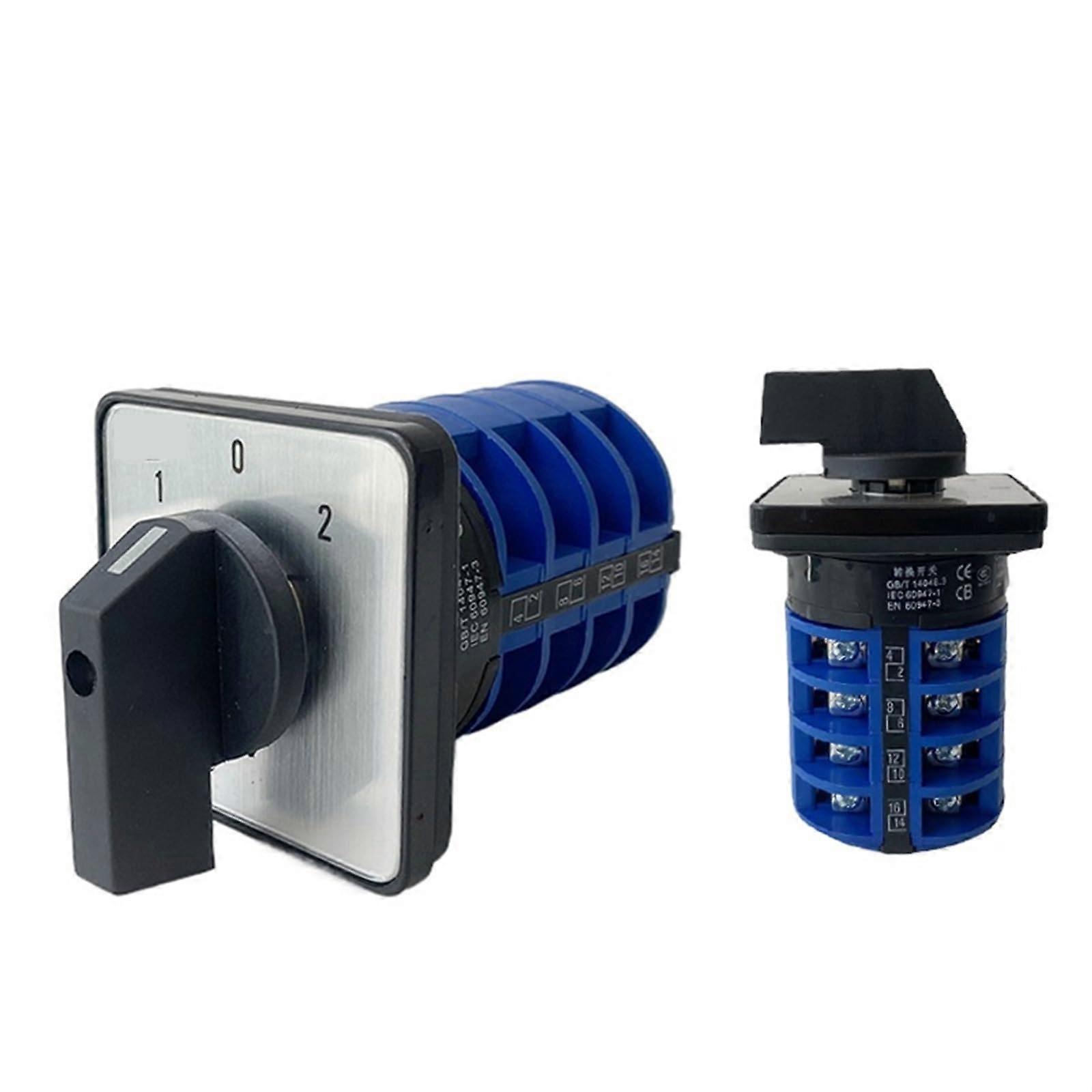 LW26 YMW26-32/4 Rotary Switch 3-Position 690V 32A 4-Pole 16-Terminal Universal Changeover Cam Main Switch 1 Piece (1-2-3-4)