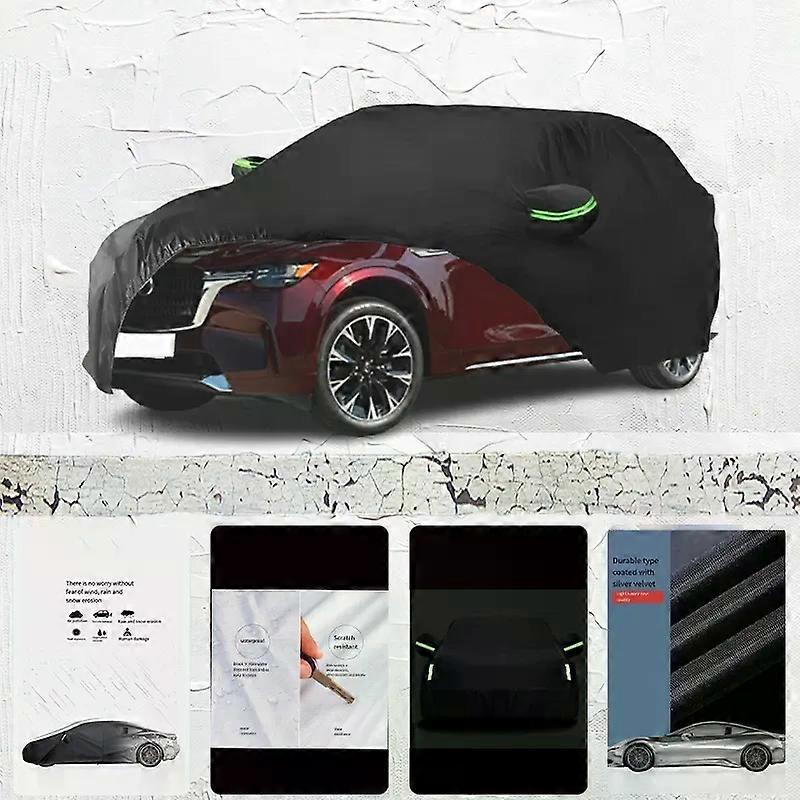 עבור-מאזדה-CX-90-אנטי-UV-שמש-צל-גשם-עמיד בפני שלג-עמיד בפני אבק-כיסוי-שחור-מכונית-מטריה