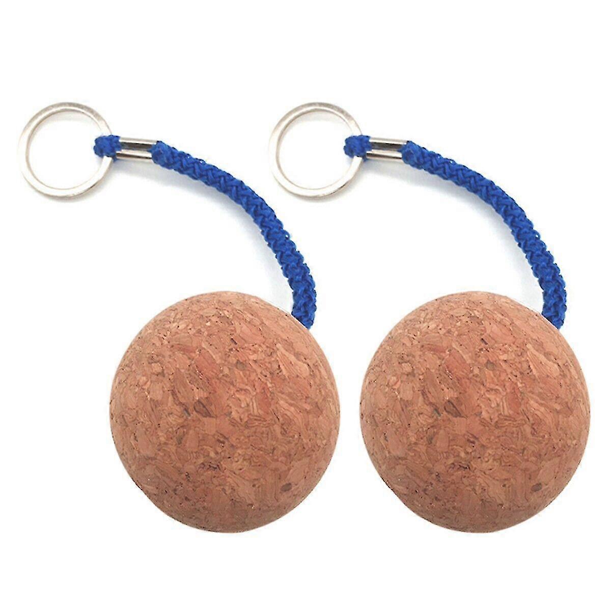Buoyant Sailing Boat Float with 50mm Floating Cork Key Ring and Kayak Rope